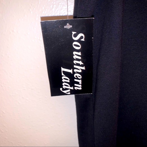 Southern Lady 3X Black Cotton Polyester Blend Tank Top - Picture 6 of 7